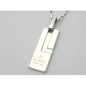 グッチ Gucci ネックレス プレート ペンダント Gモチーフ シルバー Sv925 アクセサリー メンズ 013 ベクトルパーク