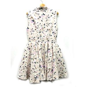 スナイデル Snidel スタンドカラー フラワー ワンピース 膝丈 ノースリーブ 花柄 ピンク 1 レディース 013 ベクトルパーク