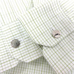 HERMES セリエ チェック柄 長袖シャツ HERMES - エルメス 長袖シャツ HERMES チェック セリエボタン