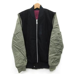 スライ Sly ウール Ma 1 フライト ジャケット ブルゾン ブラック カーキ 1 レディース 013 ベクトルパーク