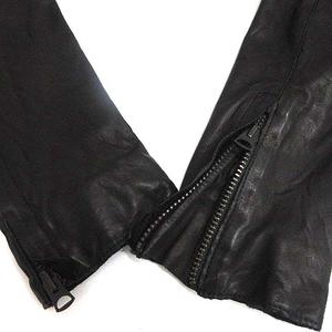 シシ sisii シングル ライダース ジャケット ダブルジップ レザー