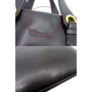 美品●ハナエモリ●オーストリッチ型押し●ハンドバッグ●黒●ブラック●ゴールド金具 エルメス バーキン25 ブラック オーストリッチ ゴールド金具