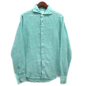 美品 フィナモレ ホリゾンタルカラー カッタウェイ 長袖シャツ ピンク rt7 美品 フィナモレ ホリゾンタルカラー カッタウェイ 長袖シャツ ピンク