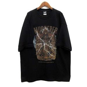 ダルクロージング Dall Clothing MURDERER TEE プリント 半袖 Tシャツ ブラック 黒 L メンズ