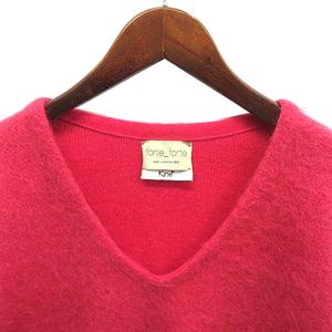 フォルテフォルテ FORTE FORTE knit Vネック ニット セーター モヘア