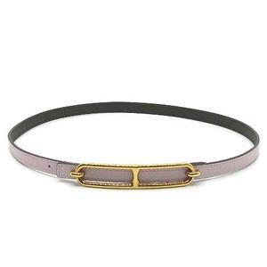 エルメス HERMES ベルトバックル ルリ&リバーシブルベルト 13mm スイフト エプソン ペールピンク系 75 U刻印 2022年 レディース