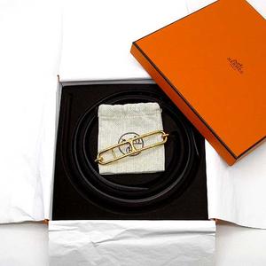 エルメス HERMES ベルトバックル ルリ＆リバーシブルベルト 13mm スイフト エプソン ペールピンク系 75 U刻印 2022年 レディース