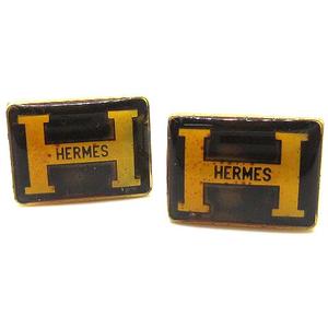エルメス HERMES Hロゴ スクエア カフス ゴールド ヴィンテージ ☆AA★ 