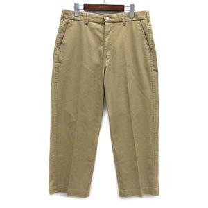 レミレリーフ　加工 フラワー スタッズ クロップド チノパンツ S オリーブ 花 レミレリーフ 加工 フラワー スタッズ クロップド チノパンツ S