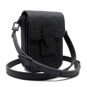 ルイヴィトン LOUIS VUITTON Sロック ヴェルティカル ウェアラブル ウォレット ショルダーバッグ モノグラム トリヨン レザー M81524 ブラック 黒 美品 ☆AA★ メンズ