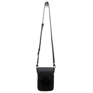 ルイヴィトン LOUIS VUITTON Sロック ヴェルティカル ウェアラブル ウォレット ショルダーバッグ モノグラム トリヨン レザー M81524 ブラック 黒 美品 ☆AA★ メンズ
