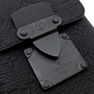 ルイヴィトン LOUIS VUITTON Sロック ヴェルティカル ウェアラブル ウォレット ショルダーバッグ モノグラム トリヨン レザー M81524 ブラック 黒 美品 ☆AA★ メンズ