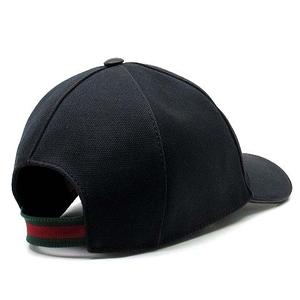 グッチ GUCCI インターロッキングG キャンバス ベースボール キャップ ウェビングライン 387554 ブラック 黒 XL 60cm メンズ