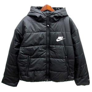 ナイキ NIKE レペル サーマルフィット ビッグスウォッシュ クロップド パフ ジャケット ブラック 黒 M DJ6996-010 レディース