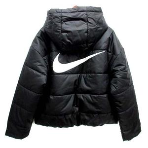 ナイキ NIKE レペル サーマルフィット ビッグスウォッシュ クロップド パフ ジャケット ブラック 黒 M DJ6996-010 レディース