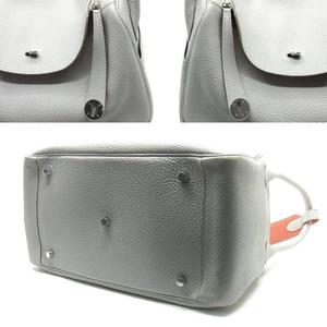 エルメス HERMES リンディ34 ヴェルソ ショルダーバッグ ハンドバッグ 肩掛け トリヨンクレマンス パールグレー クレヴェット シルバー金具 □Q ☆AA★ レディース