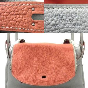 エルメス HERMES リンディ34 ヴェルソ ショルダーバッグ ハンドバッグ 肩掛け トリヨンクレマンス パールグレー クレヴェット シルバー金具 □Q ☆AA★ レディース