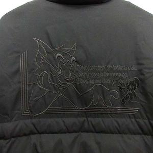 グリーンクラブ GREEN CLUBS トムとジェリー ダウンジャケット 刺繍 ブラック 黒 4 メンズ