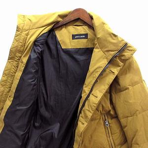 ピエールカルダン Pierre Cardin スタンドカラー ダウンジャケット 袖リブ マスタード M メンズ