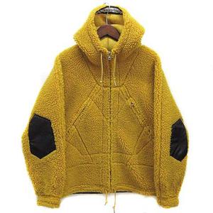 エヌエヌバイナンバーナイン n(n) by NUMBER (N)INE ボア フリース ジップアップ パーカー 09AW イエロー 黄 1 NNJ-F911A メンズ