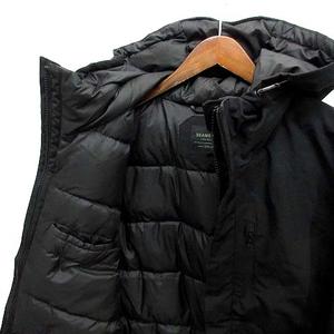 ビームスライツ BEAMS Lights フーデット ダウン ジャケット ジップアップ ブラック 黒 L メンズ