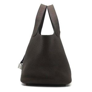 エルメス HERMES ピコタンロック 18 PM ハンドバッグ トリヨンクレマンス カフェ □P 美品 ☆AA★ レディース
