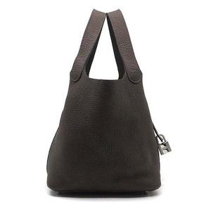 エルメス HERMES ピコタンロック 18 PM ハンドバッグ トリヨンクレマンス カフェ □P 美品 ☆AA★ レディース