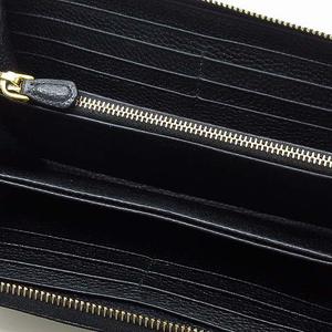 プラダ PRADA レザー ラウンドファスナー 長財布 1ML506 ブラック 黒 メンズ レディース