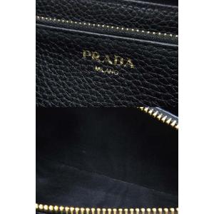 プラダ PRADA レザー ラウンドファスナー 長財布 1ML506 ブラック 黒 メンズ レディース