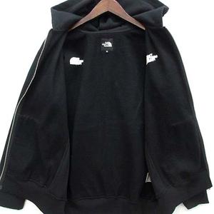 ザノースフェイス THE NORTH FACE スクエアロゴ フルジップ パーカー スウェット 裏起毛 Square Logo FullZip NT61836 ブラック 黒 S メンズ