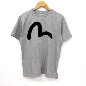 エヴィス EVISU Tシャツ 半袖 カモメ 40 グレー ※SK 180405