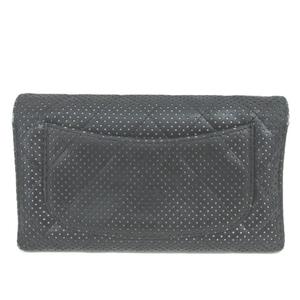 シャネル CHANEL 長財布 パンチング マトラッセ ココマーク ラムスキン 