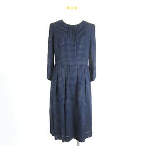 バーバリー ロンドン BURBERRY LONDON ワンピース シルク ひざ丈 長袖  