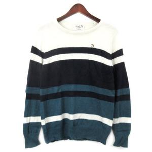 アーノルドパーマー Arnold Palmer ボーダー セーター ニット ウールミックス 長袖 2 マルチカラー o Oim メンズ 016 ベクトルパーク