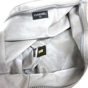 シャネル CHANEL ラバー トートバッグ ナイロン セット ロゴ グレー