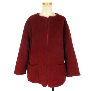 エルメス HERMES マルジェラ期 リバーシブル ノーカラー ウール コート  