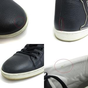 ルイヴィトン LOUIS VUITTON ハイカット レザー スニーカー ロゴ