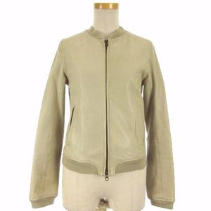 ビュルデサボン bulle de savon ジャケット レザー シープスキン ライトベージュ 221121E レディース