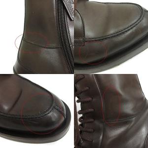 t*様 グッチ GUCCI レースアップブーツ 325856 サイドジップ 本革 グッチ GUCCI サイドジップ レースアップ ブーツ 325856 レザー