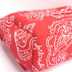 シュプリーム SUPREME 22AW Puffer Pouch ポーチ バンダナ柄 レッド 