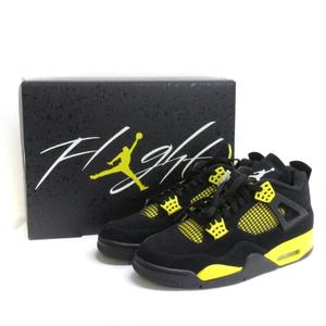 未使用品 ナイキ NIKE タグ付き AIR JORDAN 4 RETRO THUNDER エア 