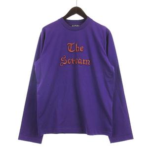 Acne Studios Tシャツ・カットソー 黄x紫 0391125J0084 Acne Studios イエロー 半袖 Tシャツ 薄手 カットソー トップス