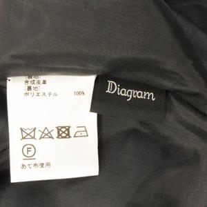 ダイアグラム Diagram ヴィーガンレザー スカート ロング プリーツ  