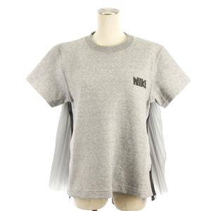 ナイキ NIKE × サカイ SACAI バックプリーツ カットソー 半袖 切替 