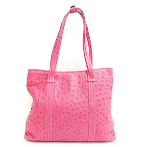 レディース ハンドバッグ ピンク オーストリッチ （ショルダーバッグ 