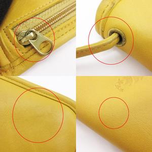 美品 オールドコーチ　ポーチ　イエロー系 美品 オールドコーチ ポーチ イエロー系