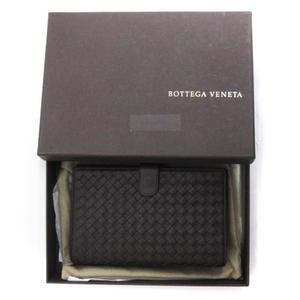 BOTTEGA_VENETA 煽る イントレチャート手帳カバー ダークブラウン