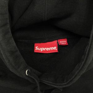 シュプリーム SUPREME 22AW Logo Hooded Sweatshirt ツノ Sロゴ スウェットパーカー プルオーバー 裏起毛 M ブラック ☆AA★ メンズ