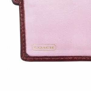 コーチ COACH オプアート 二つ折り財布 ウォレット シグネチャー レザー 紅 ボルドー /HO ■GY99 レディース