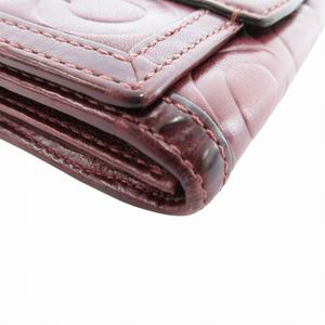 コーチ COACH オプアート 二つ折り財布 ウォレット シグネチャー レザー 紅 ボルドー /HO ■GY99 レディース